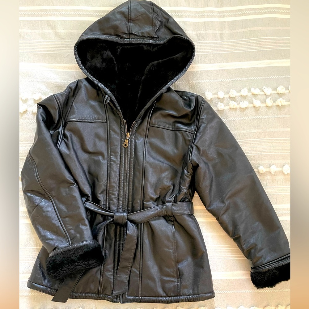 Real leather coat by Wilson Leather, size M